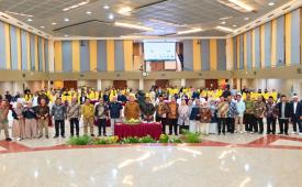 Kegiatan seminar nasional Sekolah Vokasi Universitas Terbuka 2026 di Tangerang Selatan.