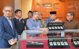 Bank BSN dan Mentari Bayt Coin menandatangani kerja sama pengembangan produk emas berbasis syariah di Yogyakarta, Sabtu (19/9/2026).