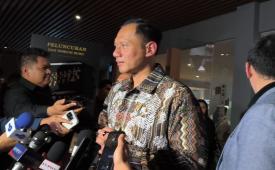 Menteri Koordinator Bidang Infrastruktur dan Pembangunan Kewilayahan (Menko Infra) Agus Harimurti Yudhoyono (AHY) dalam eluncuran buku Kepemimpinan AHY dalam beragam Sudut Pandang Tokoh Muda Indonesia di Jakarta, Rabu (23/9/2026).