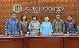 Konferensi pers Rapat Dewan Gubernur Bank Indonesia (RDG BI) Bulan September 2026 di Kompleks BI, Jakarta, Rabu (23/9/2026). 