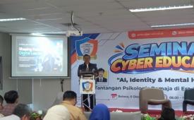 Seminar Cyber Education bertajuk “AI, Identity, & Mental Health: Tantangan Psikologi Remaja di Era Artificial Intelligence” diselenggarakan oleh Cyber University, di Aula Cyber University, Jl. TB. Simatupang no.6, Jakarta Selatan pada Selasa (6/10).