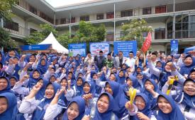 Festival Akses Air Bersih dan Sanitasi Pesantren Jawa Timur di Pesantren Ngalah, Pasuruan, Kamis (8/10/2026).