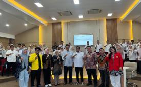 Suasana lokakarya yang digelar Departemen Hubungan Internasional FISIP UI, Departemen Ilmu Hubungan Internasional FISIP Universitas Hasanuddin, dan Pemerintah Kota Makassar di Balai Kota Makassar, Rabu (21/10/2026).