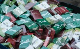Bea Cukai Purwakarta mengamankan 225.000 batang rokok ilegal tanpa dilekati pita cukai di Jalan Tol Cipali KM 93, Kabupaten Subang, Jawa Barat, pada Jumat (23/10/2026).