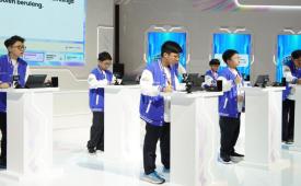 Para peserta mengikuti rangkaian The Genius Math League 2026 di ICE BSD, Tangerang, Jumat (23/10/2026). Kompetisi tersebut menguji kemampuan berpikir logis, kritis, dan pemecahan masalah melalui kategori individu dan beregu.