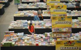 Pelaksanaan Big Bad Wolf (BBW) Books di BSD, Kabupaten Tangerang, Banten.
