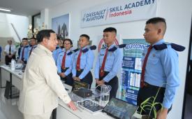Presiden RI Prabowo Subianto meresmikan SMA Taruna Nusantara Kampus Cimahi, Provinsi Jawa Barat, Jumat (30/10/2026).