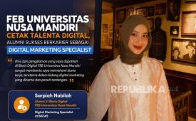 Saripah Nabilah, alumni Program Studi S1 Bisnis Digital FEB UNM kini sukses berkarier sebagai Digital Marketing Specialist di BATAS.