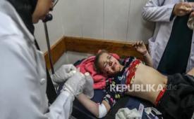 Anak Gaza korban serangan Israel.