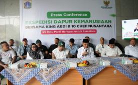 BAZNAS (BAZIS) Provinsi DKI Jakarta meluncurkan program Ekspedisi Dapur Kemanusiaan bertajuk 99 Ribu Porsi Harapan untuk Sumatera. 