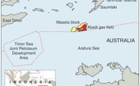 Blok Masela, salah satu area di Maluku yang menjadi target pembangunan.