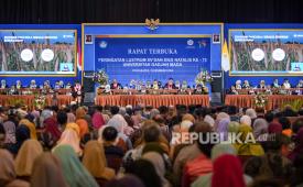 Perayaan Puncak Dies Natalis ke-75 UGM di Grha Sabha Pramana, Kamis 19/12/2024).