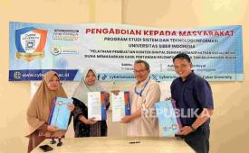 Cyber University melakukan kerja sama Kelompok Wanita Tani (KWT) RCR Sejahtera, Desa Susukan, Kecamatan Bojonggede, Kabupaten Bogor.