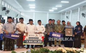 Donasi disalurkan untuk pesantren dan MUI Pusat