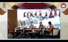 FGD bertajuk Konsep Strategi Pertahanan dan Keamanan IKN berbasis The Smart Defense and Security 5.0 di Jakarta, Rabu (3/4/2024).