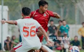 Final Elite Pro Academy (EPA) Super League U-20 2025/2026 yang mempertemukan Persija U-20 dan Malut United U-20 dalam laga di Lapangan Garudayaksa Football Academy, Bekasi, Ahad (17/5/2026).