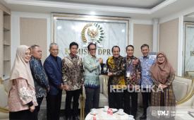 Forum Rektor PTMA melakukan kunjungan ke Komisi X DPR, Kamis (18/6/2026).