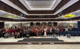 Frans Seda Centennial Celebration: Empowering the Next Generation, yang digelar di Ballroom Gedung Yustinus Lantai 15, Kampus Semanggi, Unika Atma Jaya, pada Jumat (9/10/2026). 