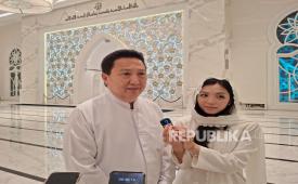 Garibaldi Thohir yang akrab disapa Boy Thohir di Masjid At-Thohir usai penutupan Hijriyah Food Festival 2025, Ahad (29/6/2025) malam.