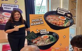 Setelah meluncurkan menu baru Hoka Ramen yang terdiri dari dua varian, yaitu Hokkaido Miso Ramen dan Tori Paitan Ramen,HokBen kembali meluncurkan varian terbaru dari Hoka Ramen yaitu Spicy Ramen/ilustrasi. . 