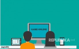 Anak bermain game online (ilustrasi). Permainan daring Roblox sedang menjadi sorotan. 