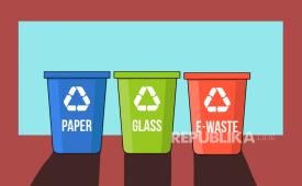 Tempat sampah (ilustrasi). Pemilahan sampah dari rumah merupakan salah satu cara paling efektif untuk mengurangi krisis sampah di Indonesia, khususnya dalam menekan beban berat yang ditanggung oleh tempat pembuangan akhir (TPA).