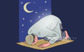 Ilustrasi sholat malam