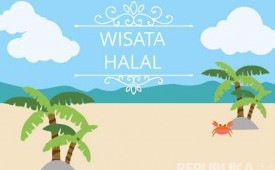 Ilustrasi Wisata Halal. (Republika/Mardiah)