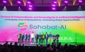 IOH - GoTo merilis insiatif Sahabat AI, sebuah model AI yang dikembangkan khusus untuk Indonesia, Kamis (14/11/2024).