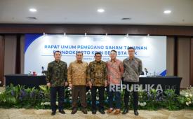 Jajaran direksi dan komisaris COIN usai RUPST 2026 di Jakarta, Senin (15/6/2026).