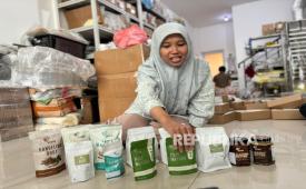 Junita Riyani, pelaku UMKM minuman herbal. 