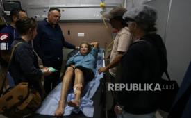 Jurnalis Washington Post Heidi Levine usai diserang para pemukim Israel di Tepi Barat yang diduduki, Jumat(16/10/2026).