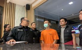 Kapolres Metro Jakarta Utara Kombes Gidion Arif Setyawan merilis pelaku penganiayaan taruna STIP Marunda hingga tewas di Mapolres Metro Jakarta Utara pada Sabtu (4/5/2024).
