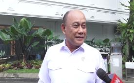 Kepala Badan Gizi Nasional (BGN) Prof Dadan Hindayana di Kompleks Istana Kepresidenan Jakarta, Senin (24/2/2025).