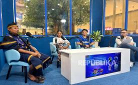 Kepala Desa Tebara Marthen Ragowinobira BCA Expoversary di ICE BSD Tangerang, Kamis (5/2/2026).