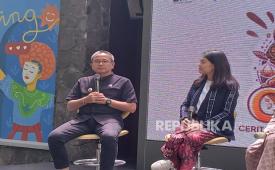 Kepala Disparbud Jabar, Benny Bachtiar menghadiri konferensi pers pra-acara Cerita dan Rasa Kuliner Nusantara (CERIA), di Bandung, Kamis (23/1/2025).