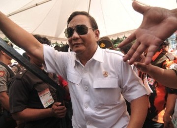 Ketua Dewan Pembina Partai Gerindra, Prabowo Subianto. 