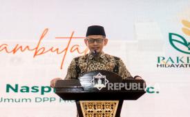 Ketua Umum Dewan Pengurus Pusat (DPP) Hidayatullah KH Naspi Arsyad 