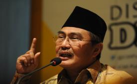 Ketua Umum Ikatan Cendekiawan Muslim Indonesia periode 2015-2020 Jimly Asshiddiqie.