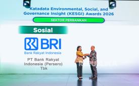 Kinerja Sosial BRI Raih Pengakuan di Katadata ESG Insight Award 2026.