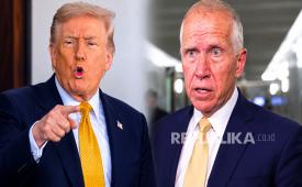 Kolase Donald Trump dan Thom Tillis.