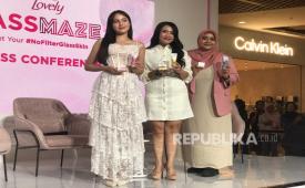 Konferensi pers Glow & Lovely yang digelar pada Selasa (11/8/2026).