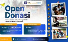 Mahasiswa Universitas Bina Sarana Informatika (UBSI) melalui program BSI Explore 2026 menggelar Open Donasi Buku bagi siswa SDN Karang Indah 1, Desa Karang Indah, Kecamatan Bojongmangu, Kabupaten Bekasi, Rabu (5/8/2026).