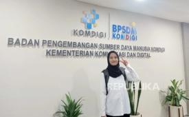 Mahasiswi Prodi Sains Data UNM menjalani IEP sebagai analis data di BPSDM Komdigi.
