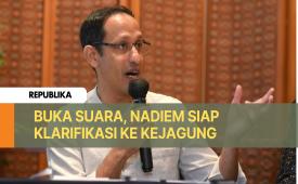 Mantan mendikbudristek Nadiem Makarim saat menggelar konfrensi pers di Jakarta, Selasa (10/6/2025). 