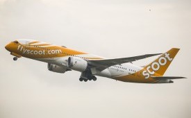 Maskapai LCC Scoot milik Singapura.