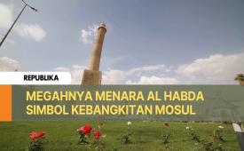 Menara Al Habda, Masjid Al Nauri, Mosul, Irak.