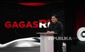 Menpora Erick Thohir dalam acara Gagas RI di Kompas TV.