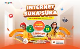 Oxygen.id meluncurkan Internet Suka-Suka, paket internet fleksibel yang memungkinkan pelanggan memilih masa aktif sesuai kebutuhan. 