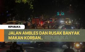 Pak Gubernur Pramono Jalan di Pasar Minggu Rusak 